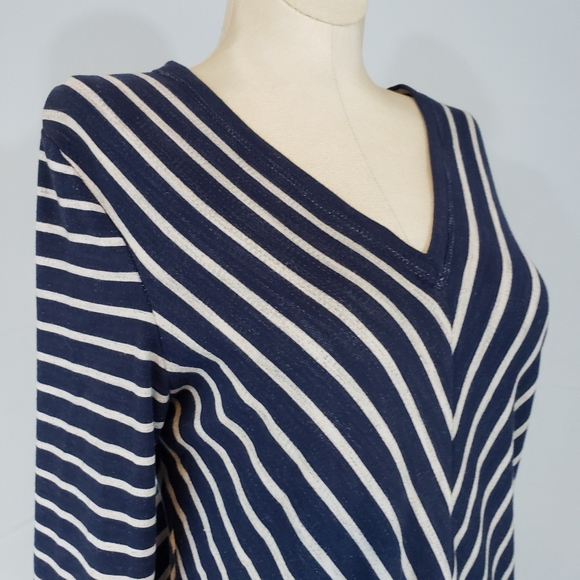 Max Studio black & white chevron dress size Small - Picture 4 of 7